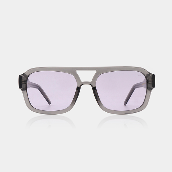 A product image of the A.Kjaerbede Kaya sunglasses in Grey transparent.