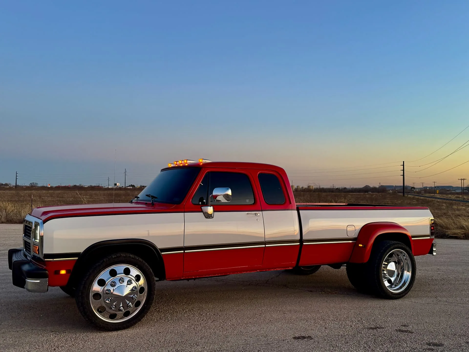 Jay's 1993 Dodge Ram D350 with Spare Tire Delete Kit train horn install exterior photo 1