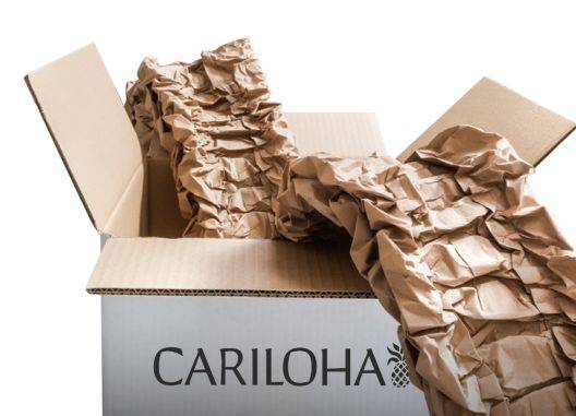 Cariloha box with paper fill