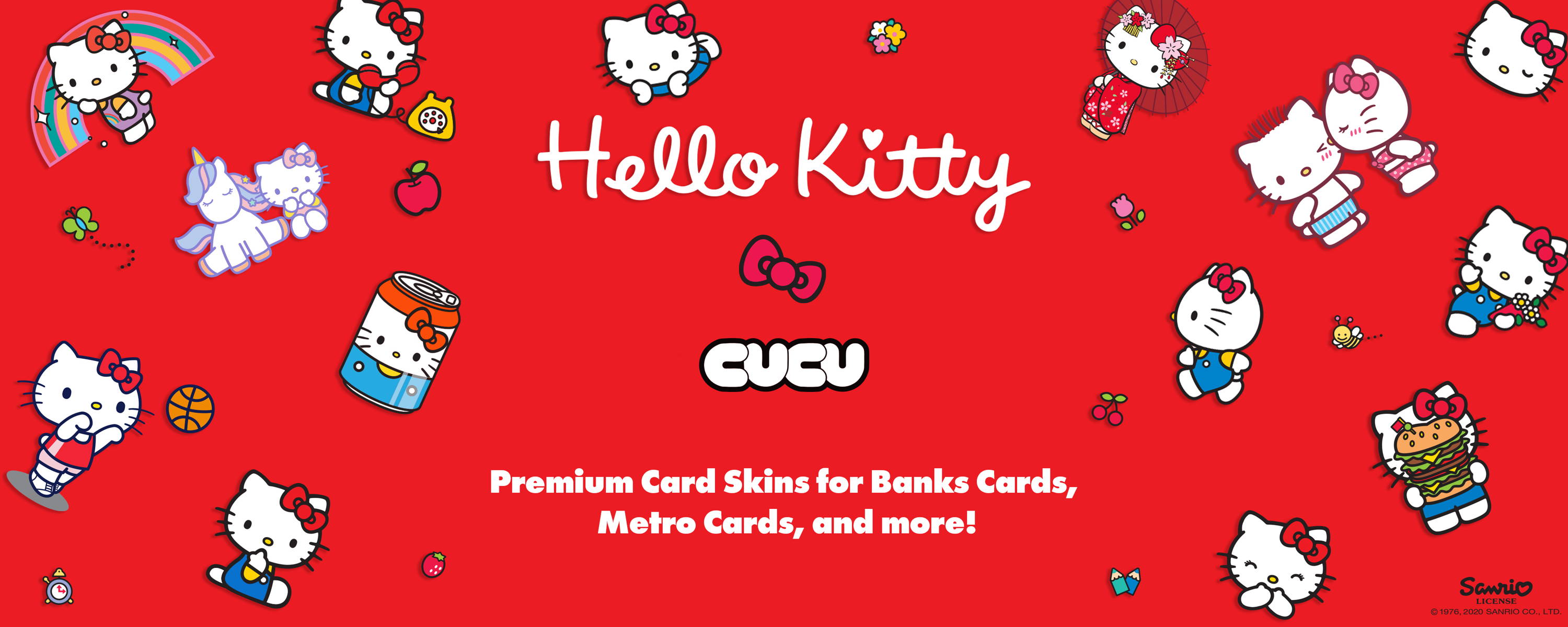 Official Sanrio Hello Kitty Credit & Debit Card Skins by CUCU C...