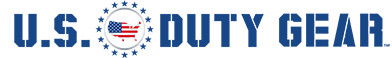 U.S. Duty Gear logo featuring text and an American flag design.