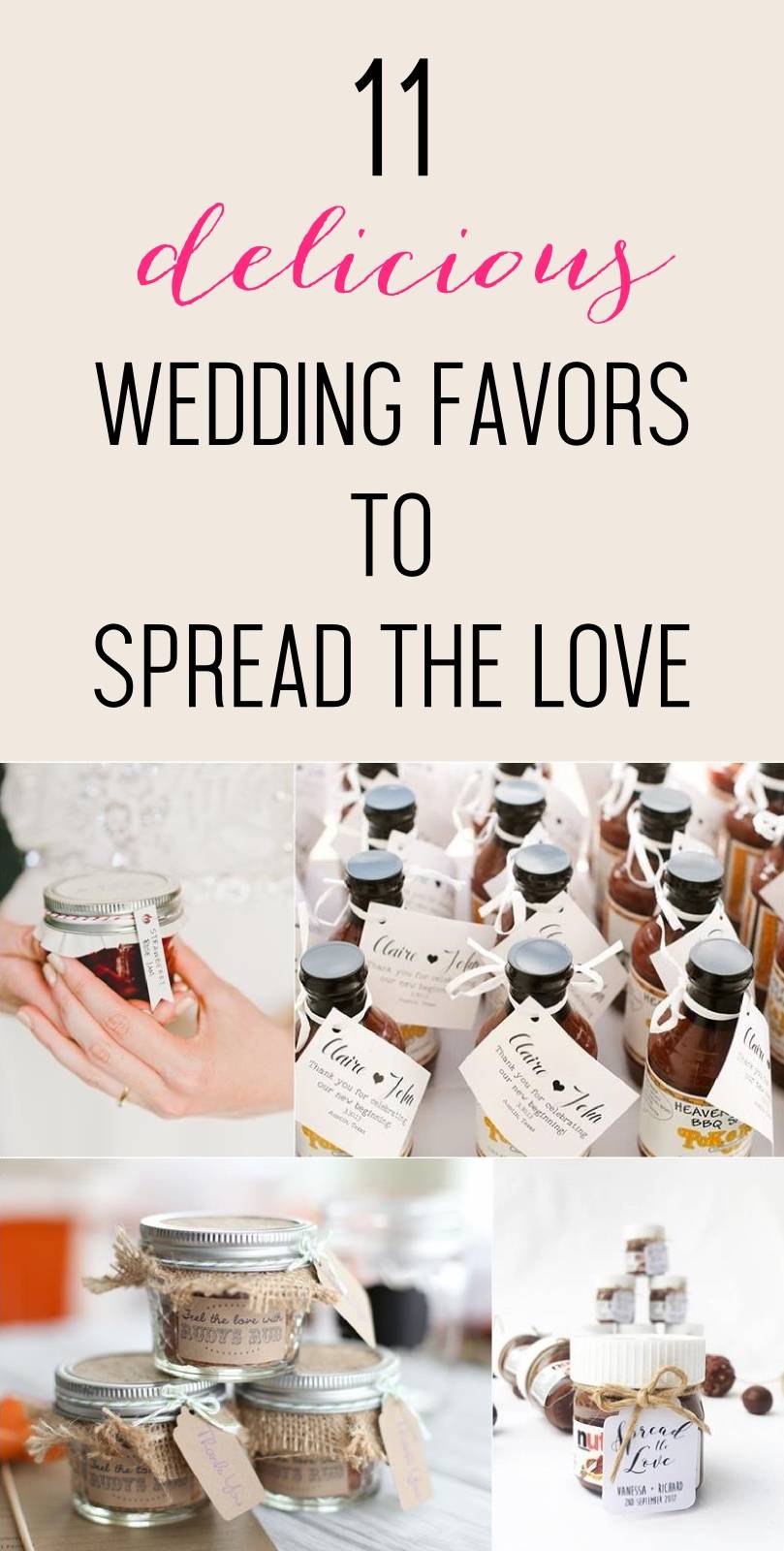 11 Delicious Wedding Favors to Spread the Love – Once Upon Supplies