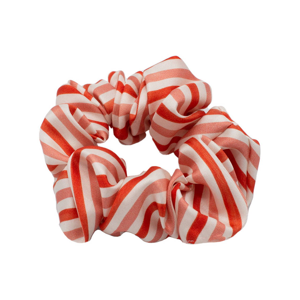 candy cane striped scrunchie