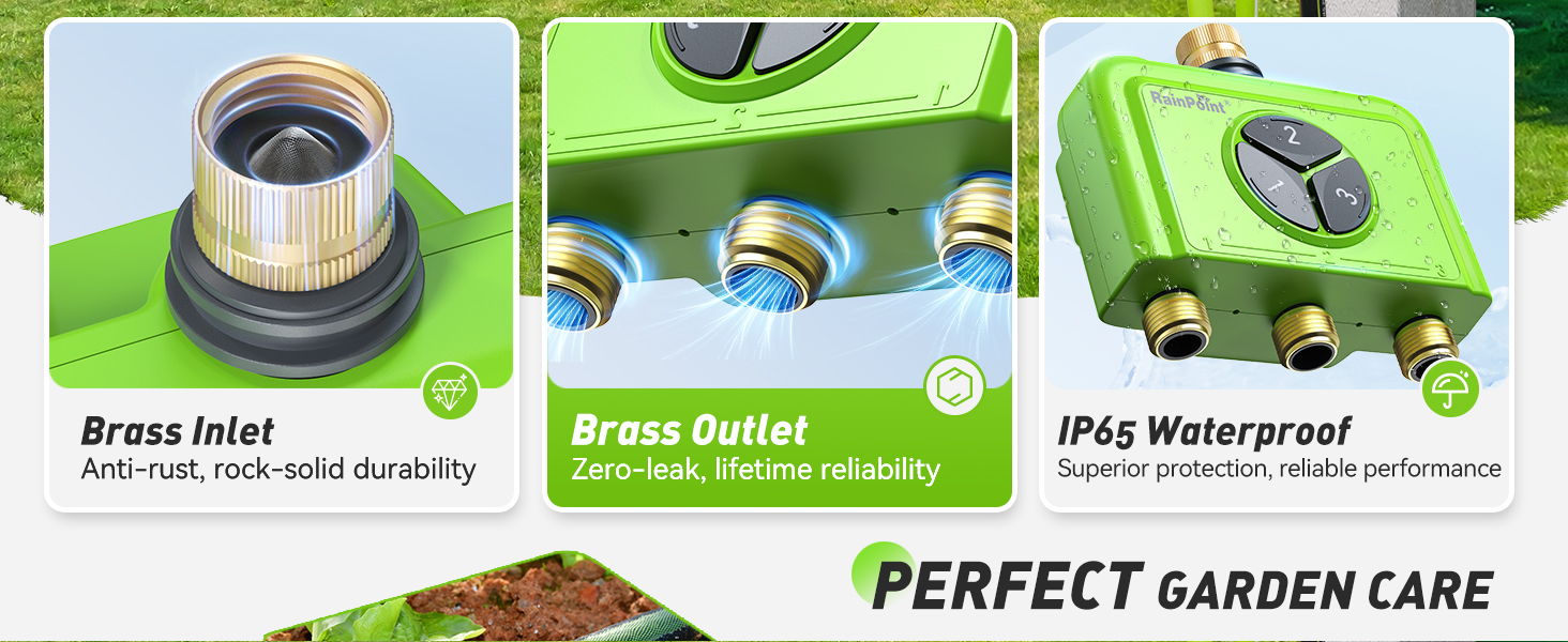 Garden care products showcasing various components and features.