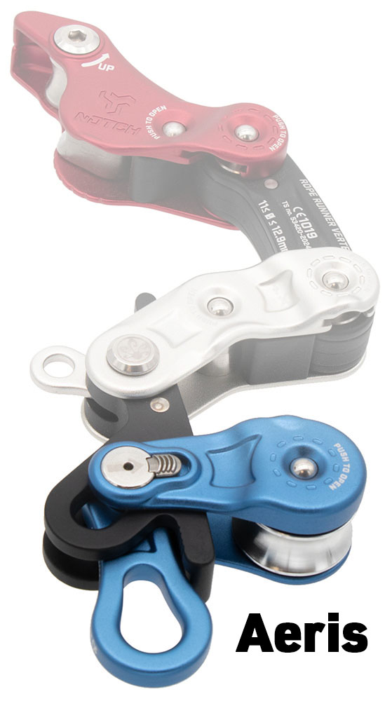 Rope Runner Vertec Revolution, a limited edition red, white, and blue mechanical ascender.