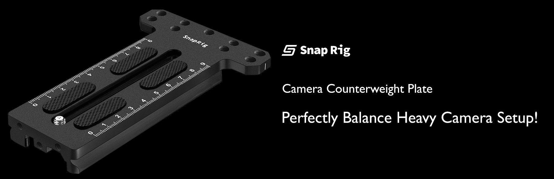 Proaim SnapRig Camera Plate Counterweight Mounting for DJI Ronin-S Gimbal. MP224.