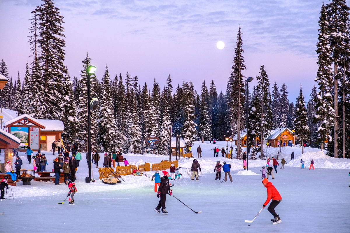 Ice-Skate on the Highest Outdoor Rink in Canada