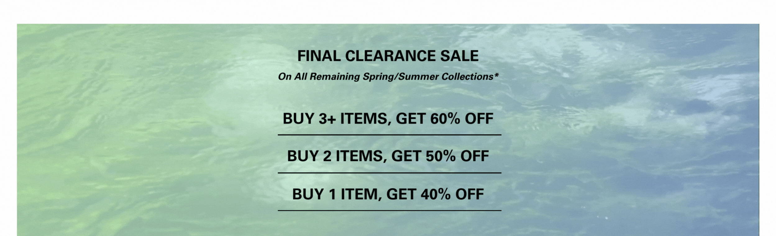 Final Clearance - up to 60% Off
