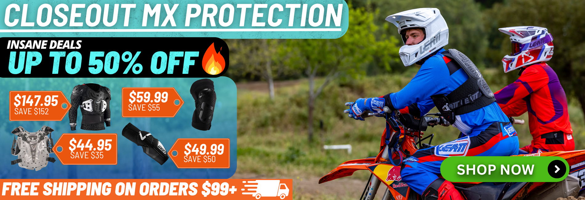 Closeout MX Protection at insanely good prices