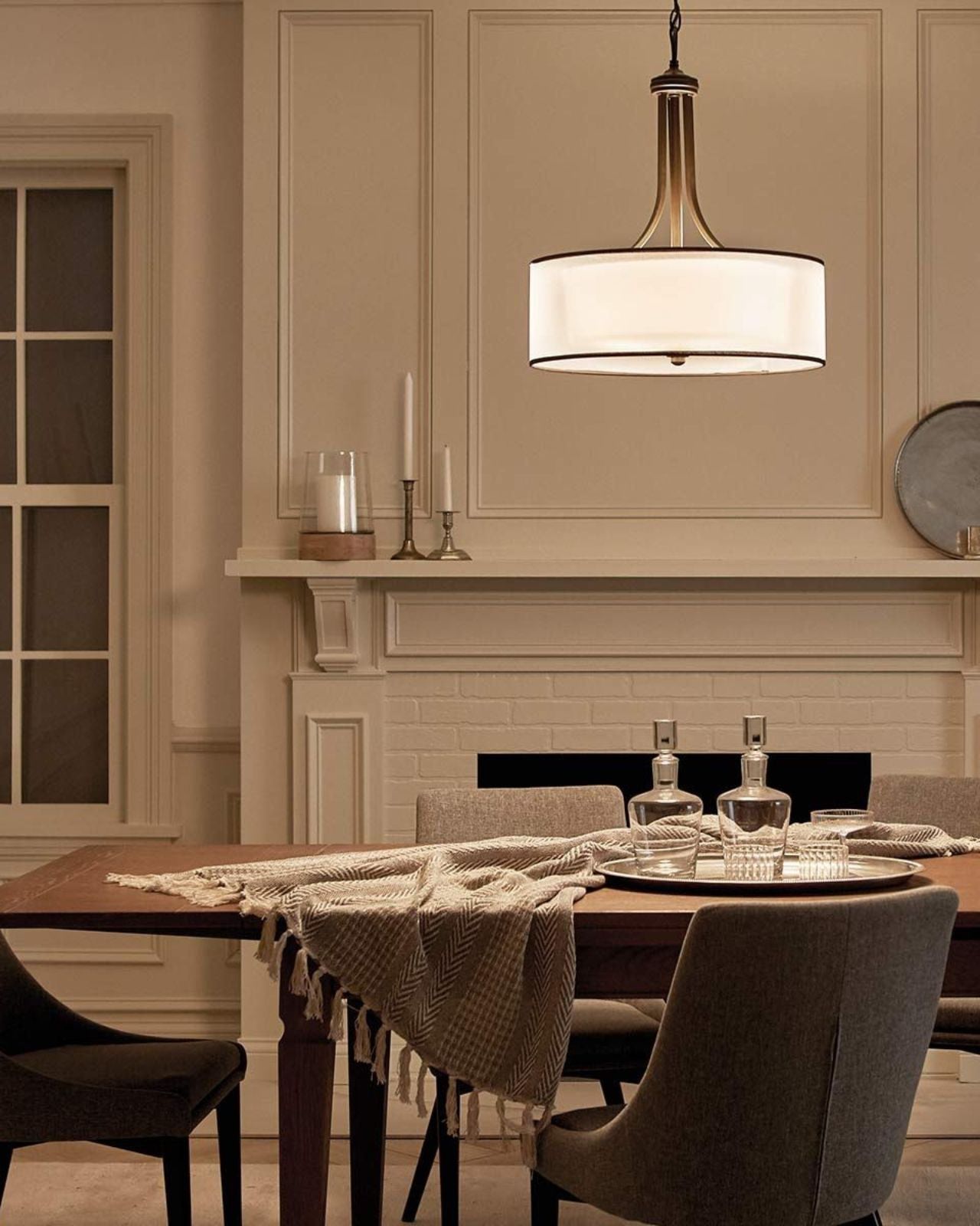 Sleek Contemporary Double Shade Bronze Pendant Light-Lighting Collective