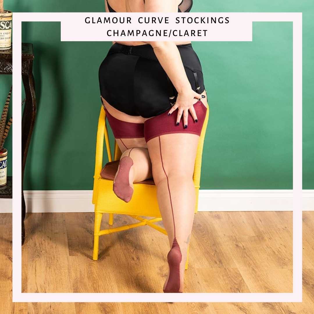 Plus size 1950s style stockings by what katie did