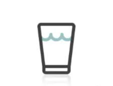 Icon showing low TDS water