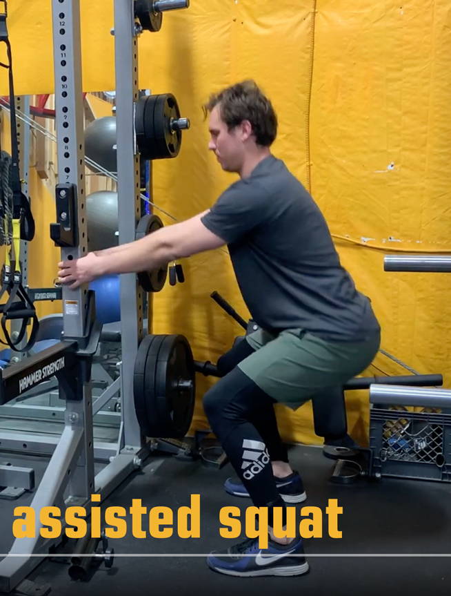 assisted squat pro athlete