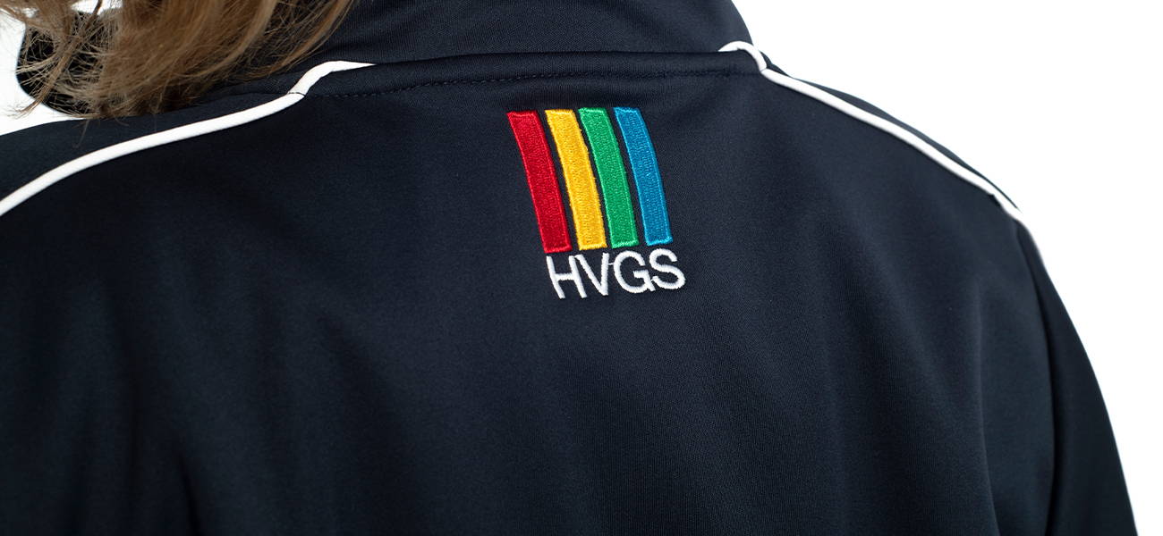 Custom softshell jacket with piping detail custom embroidery for Hunter Valley Grammar School
