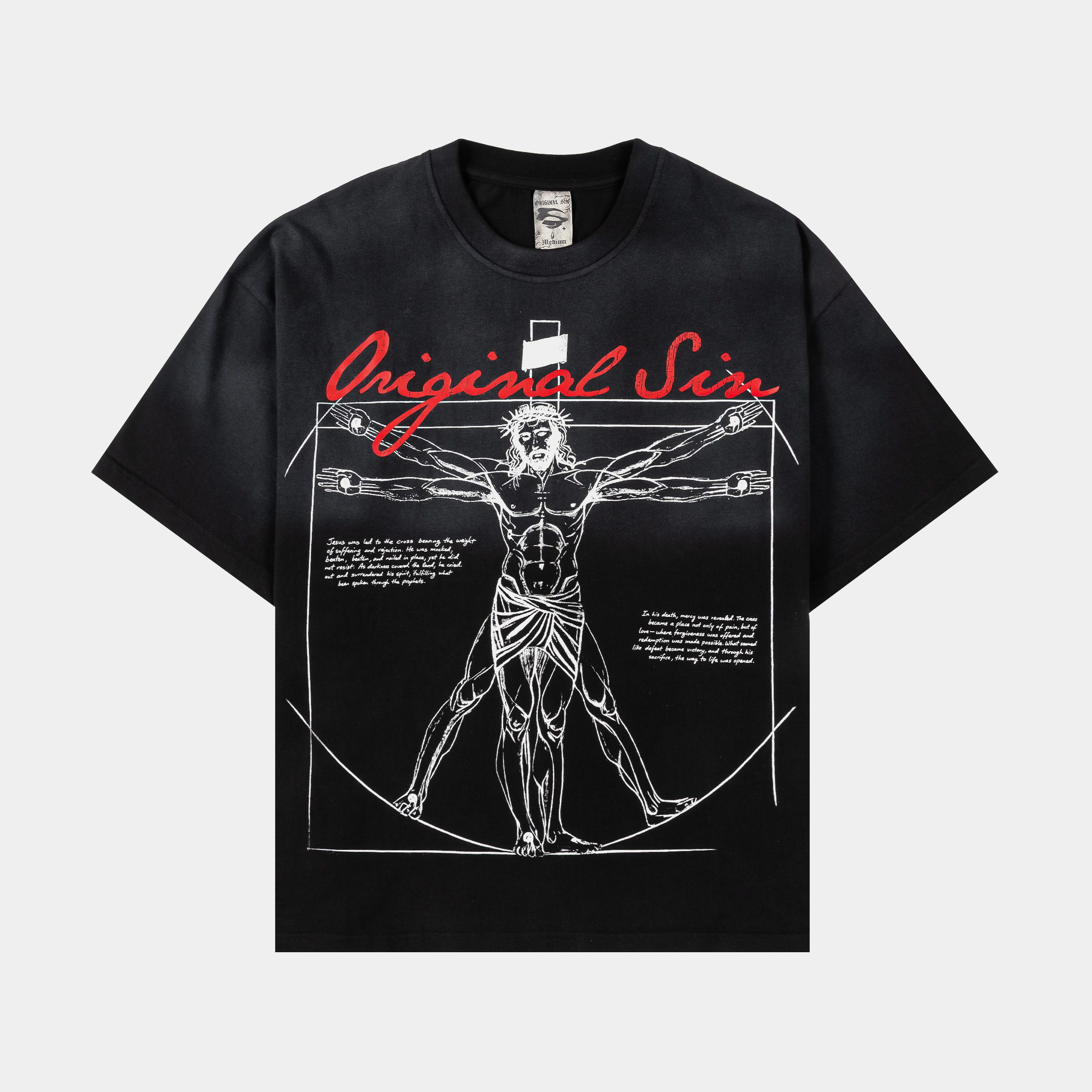 Black t-shirt featuring 
