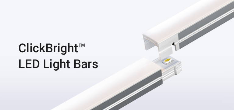 ClickBright LED linkable easy installation light bars 