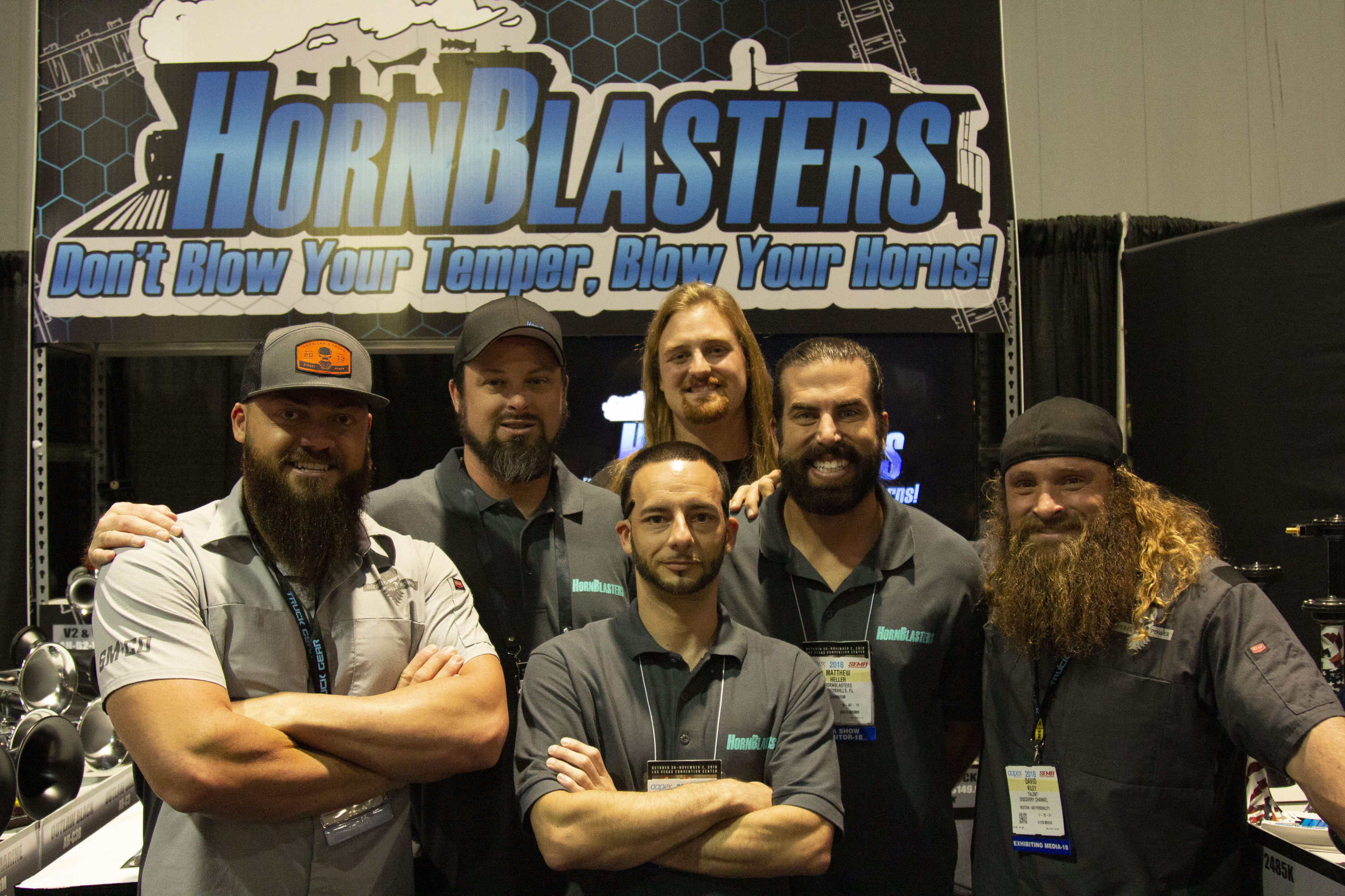 HornBlasters Sema Booth Celebrities The Diesel Brothers