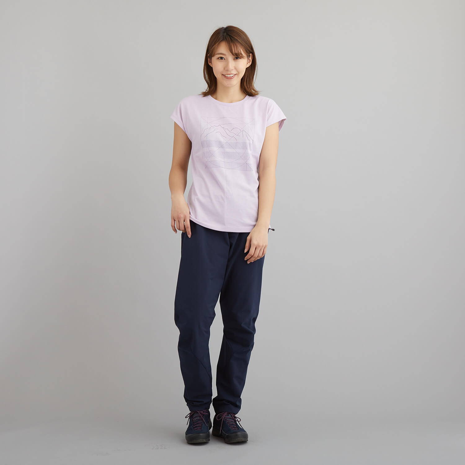 HOUDINI（フーディニ）/ビッグアップメッセージT/ラベンダー/WOMENS