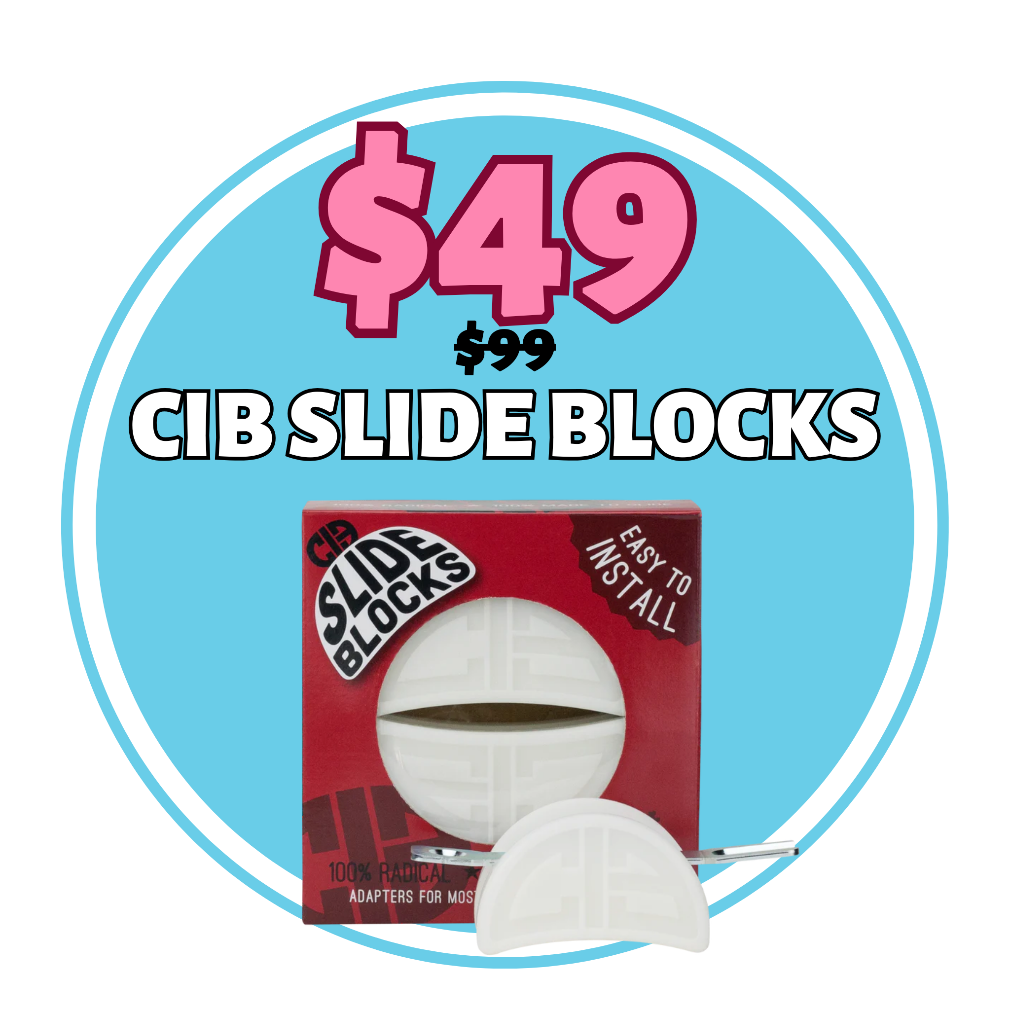 CIB Slide Blocks. Regularly $99, on sale for $49