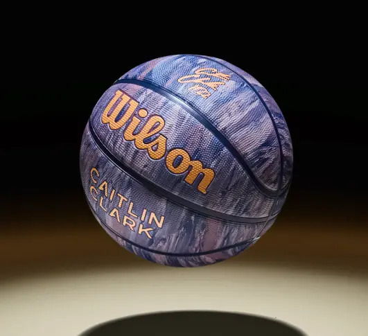 A basketball with 