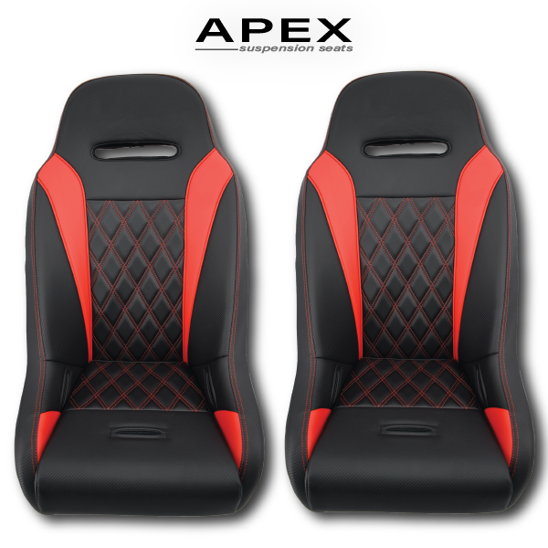 Red apex suspension seat 