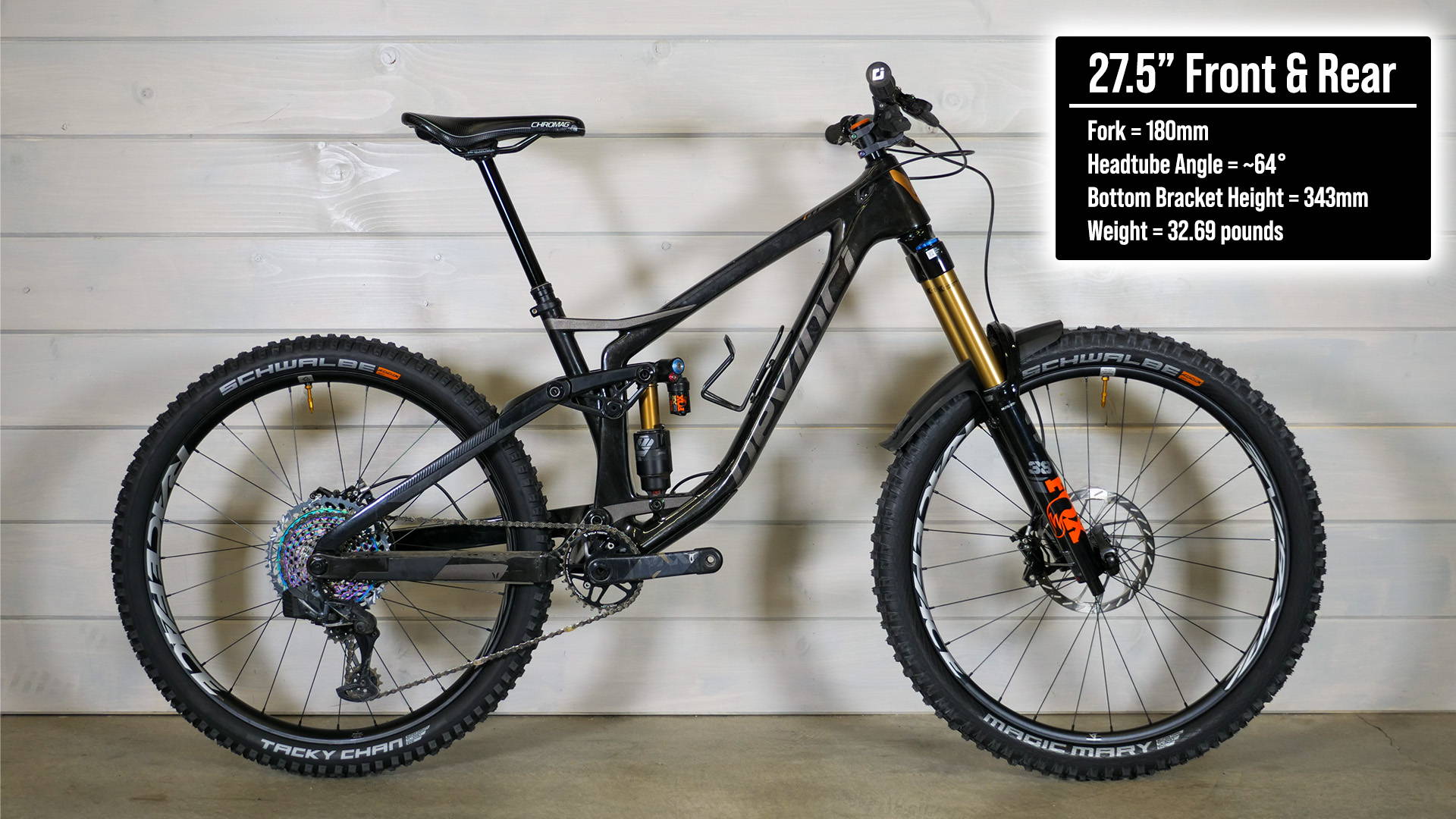 custom devinci spartan mountain bike with 27.5