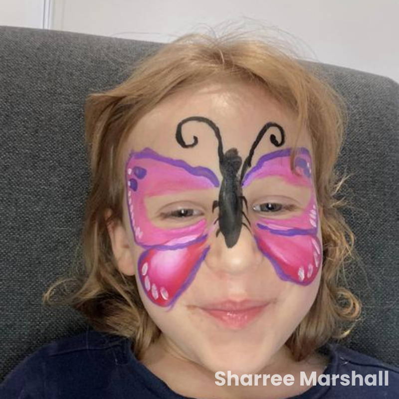butterfly face paint easy 