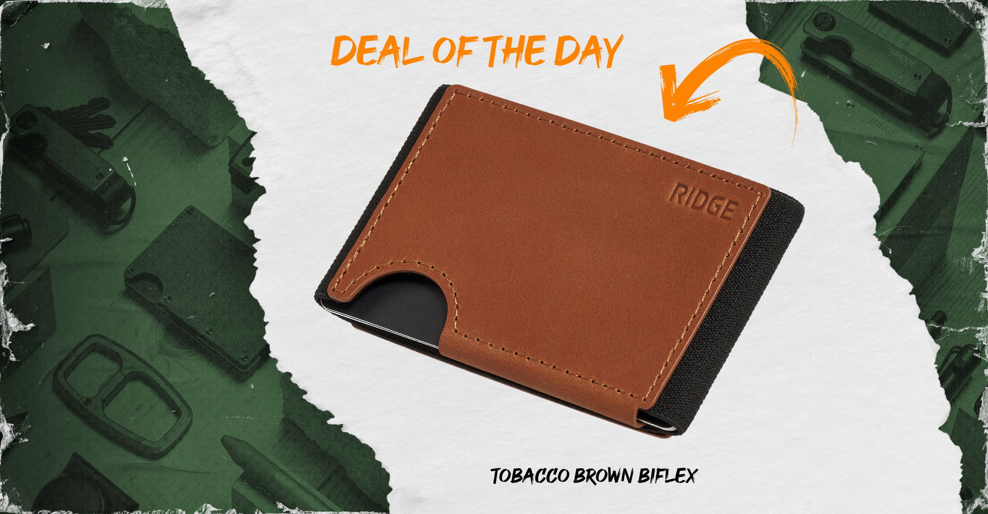 Brown wallet with 