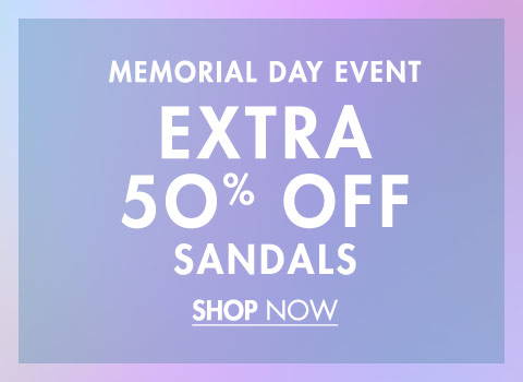 Extra 50% Off Sandals
