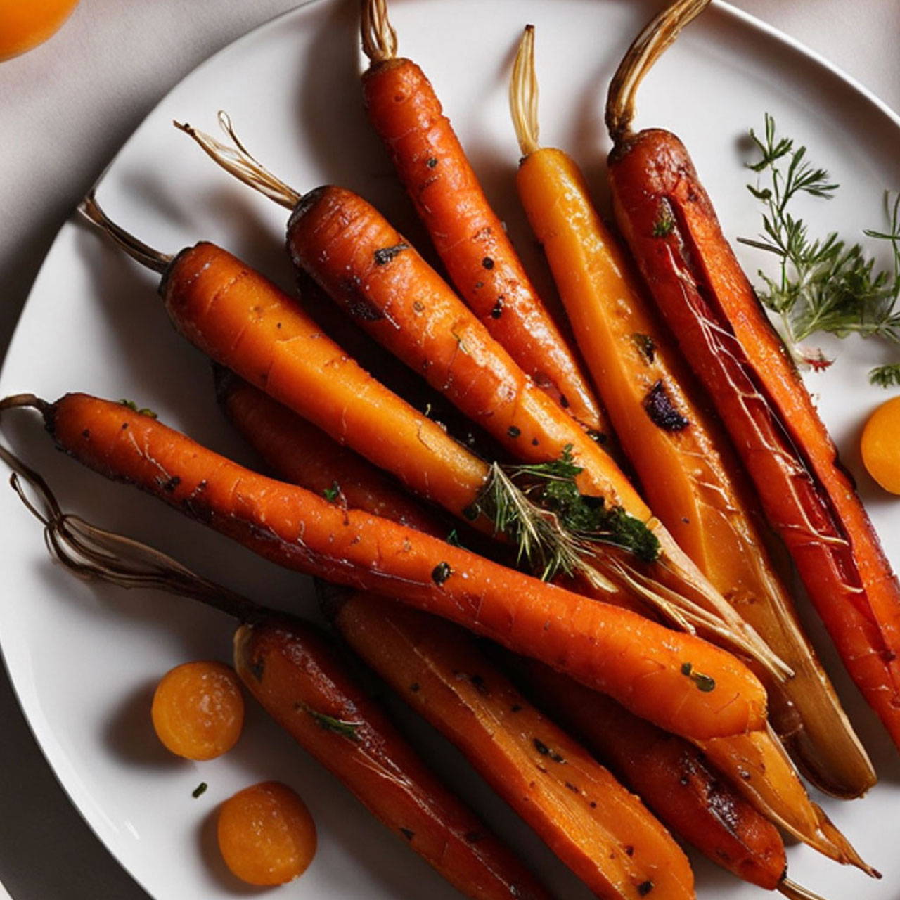 Maple Rosemary Glazed Carrots