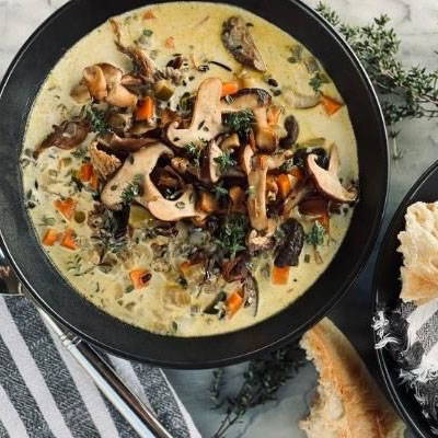 Image of Mushroom rice soup