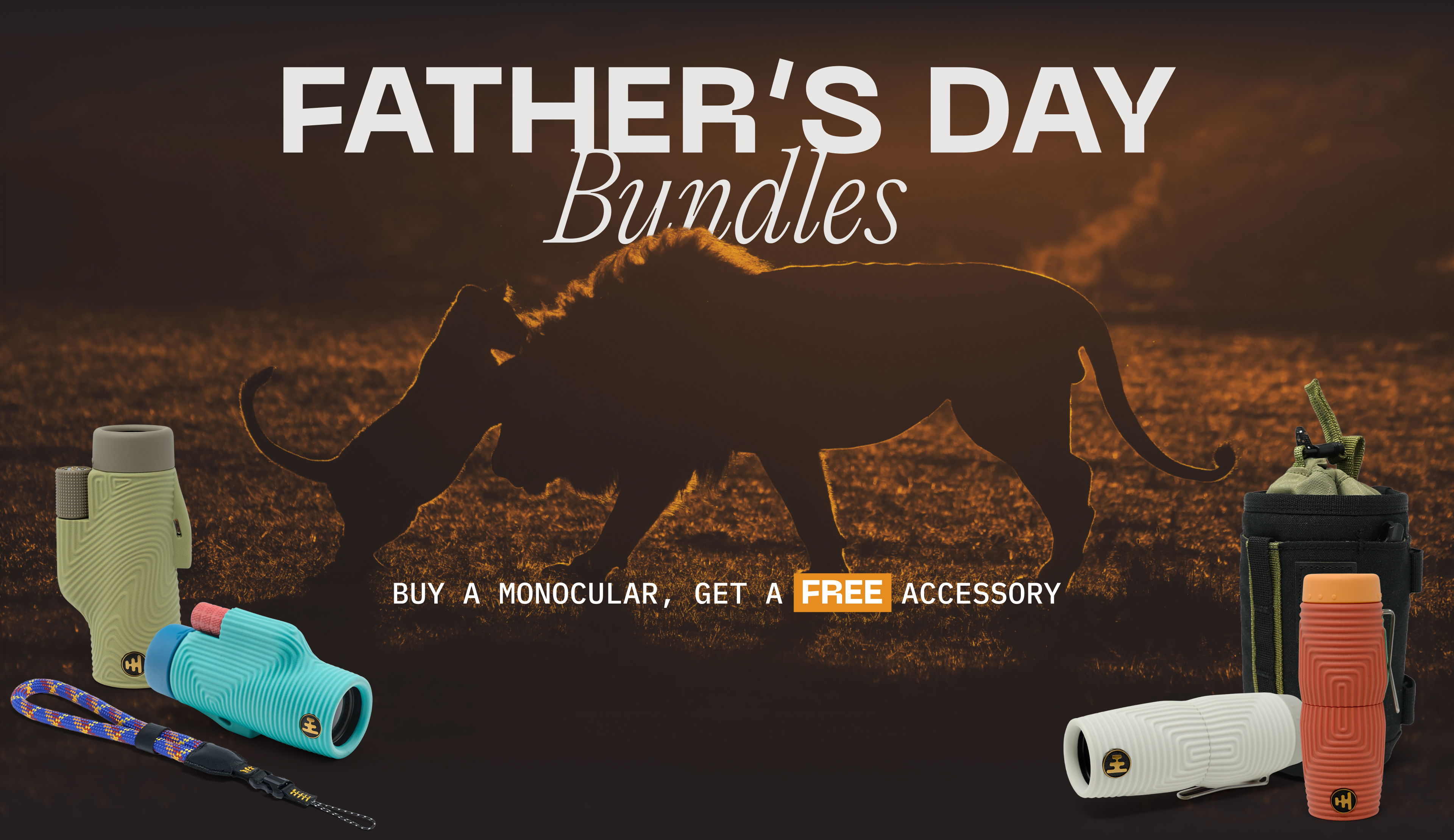Father's Day Bundles. Buy a Monocular, Get a FREE Accessory.