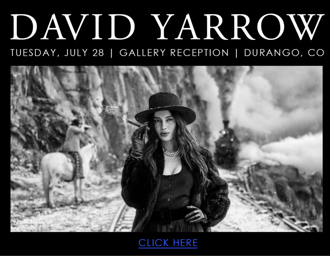 David Yarrow Event Durango CO July 28 2026 Sorrel Sky Gallery