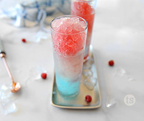 Red, White & Blue Blended Cocktails