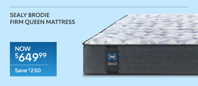 Sealy Brodie Tight Top Queen Mattress now $649.99 save $250
