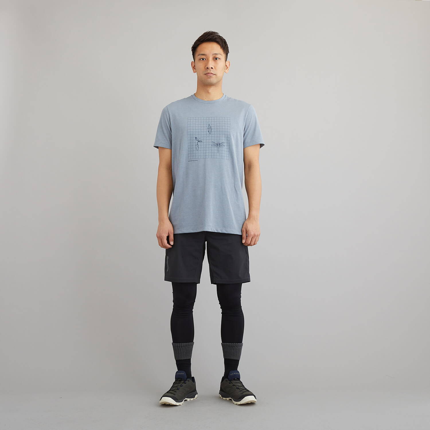 HOUDINI（フーディニ）/ビッグアップメッセージT/ライトブルー/MENS
