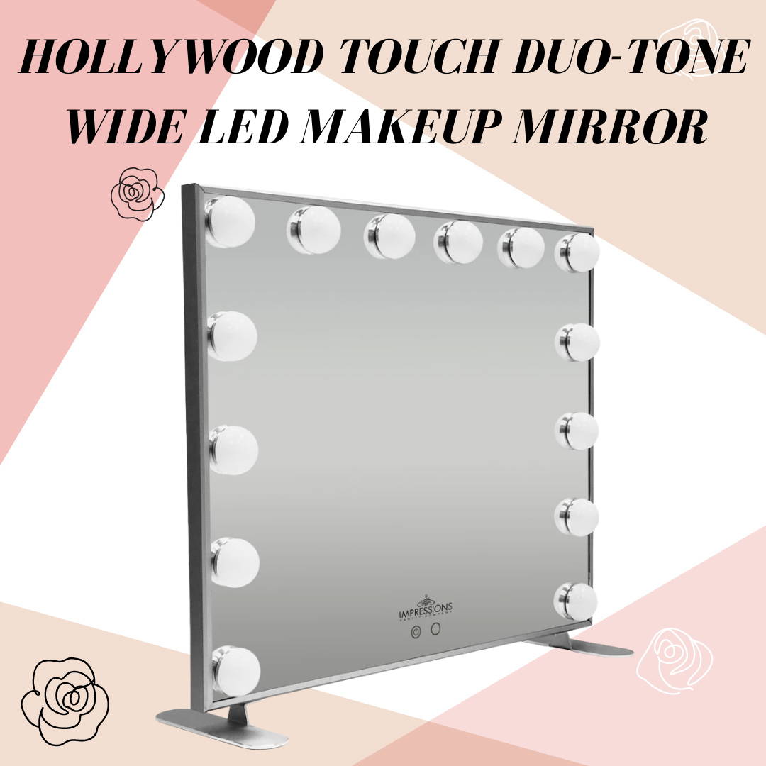 Hollywood Touch Duo-tone wide led makeup mirror