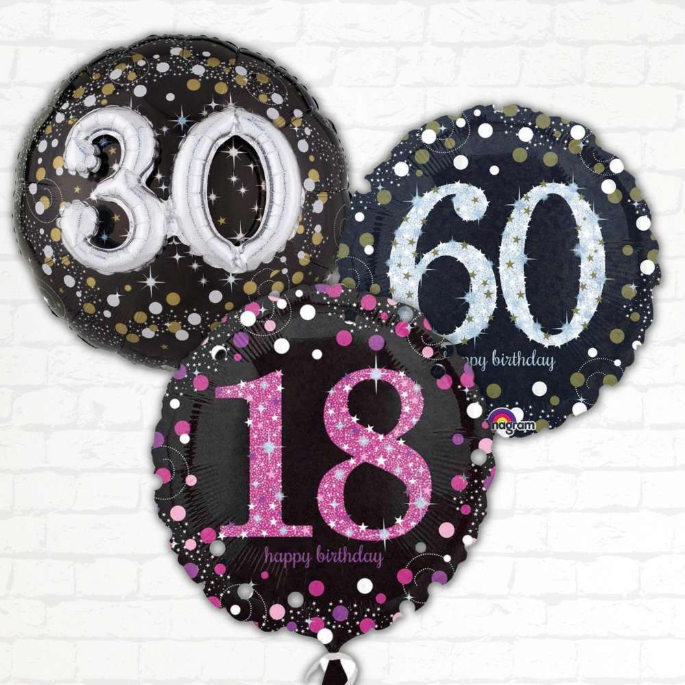 Variety of milestone age balloons. Shop all milestone birthday balloons.