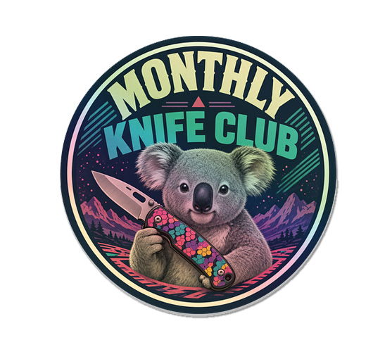 Monthly Knife Club Koala Knife Sticker