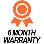 6-Month Parts Replacement Warranty