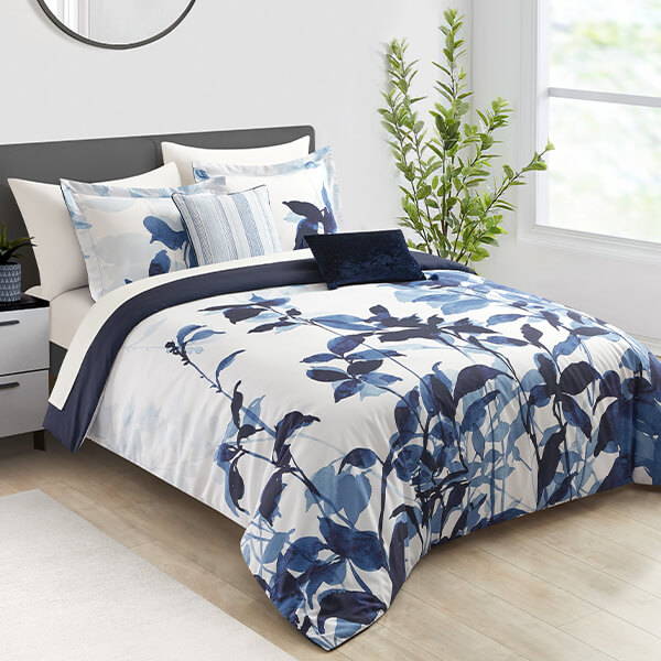 Chic Home Ione 5 Piece Watercolor Floral Comforter Set