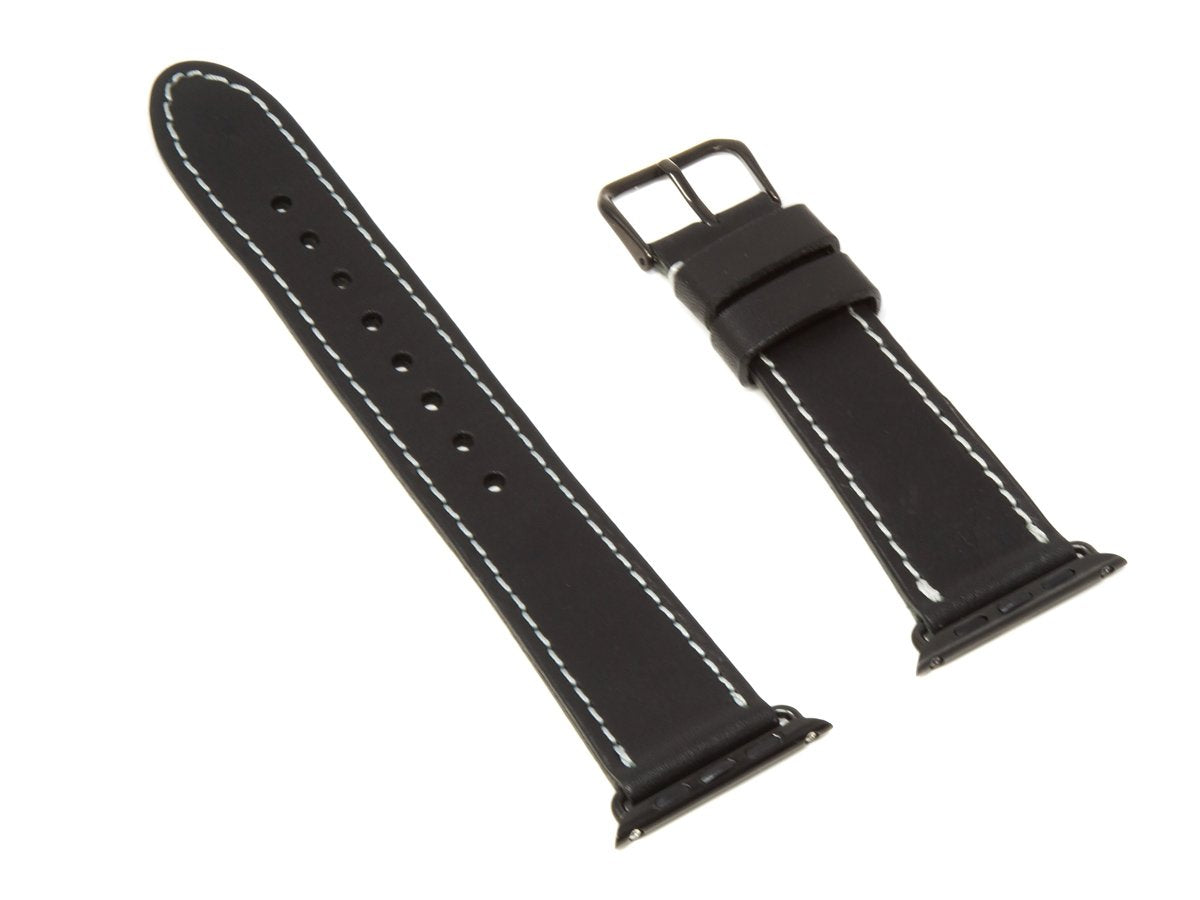 black leather apple watch straps
