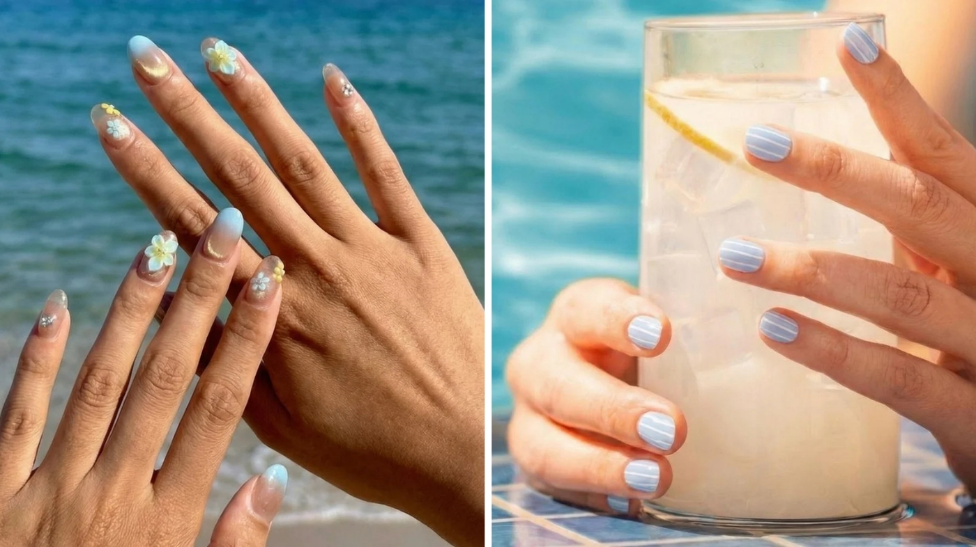 Editorial visual for the section: Ocean Blue Nails