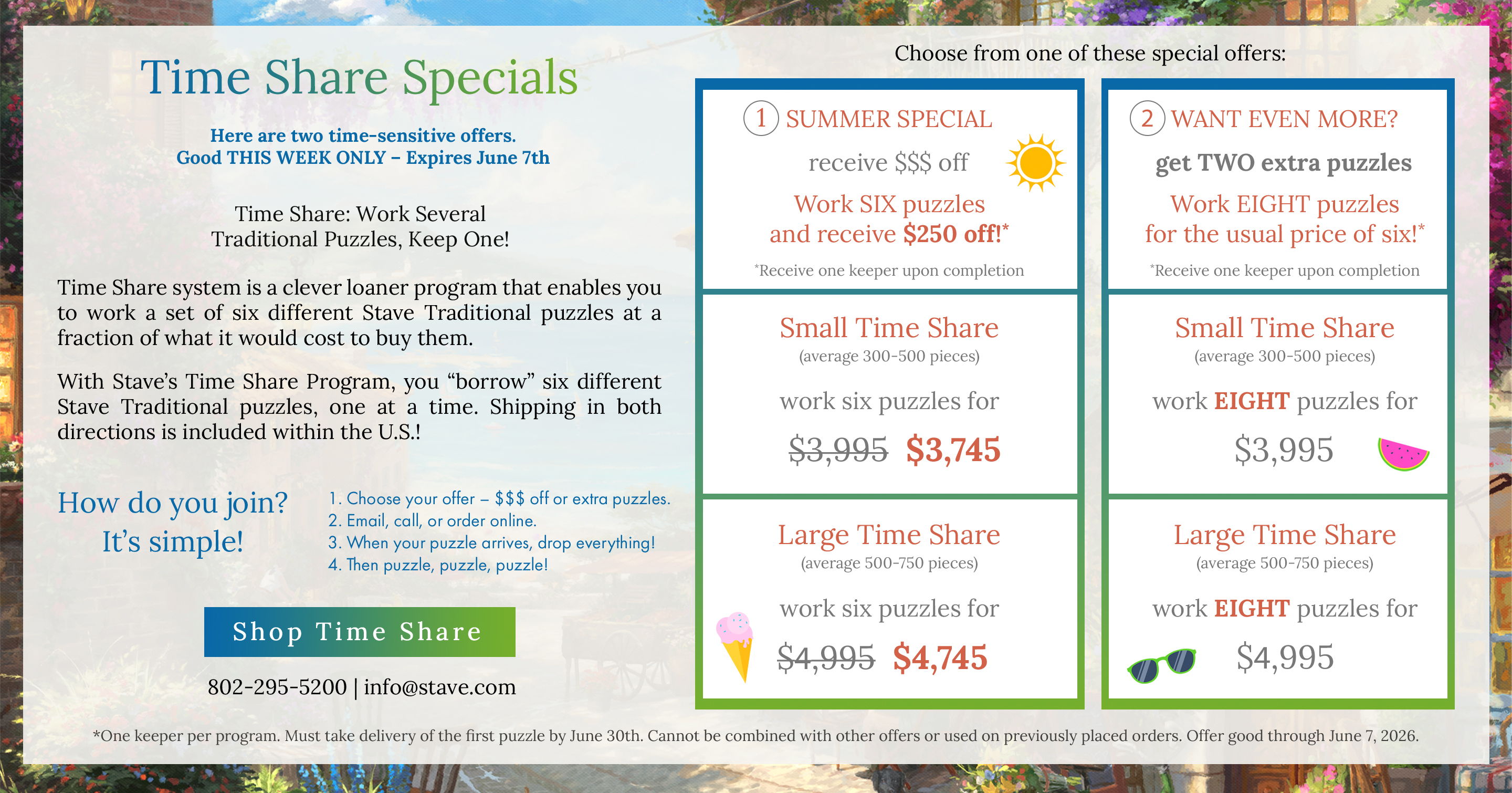 Time Share Specials