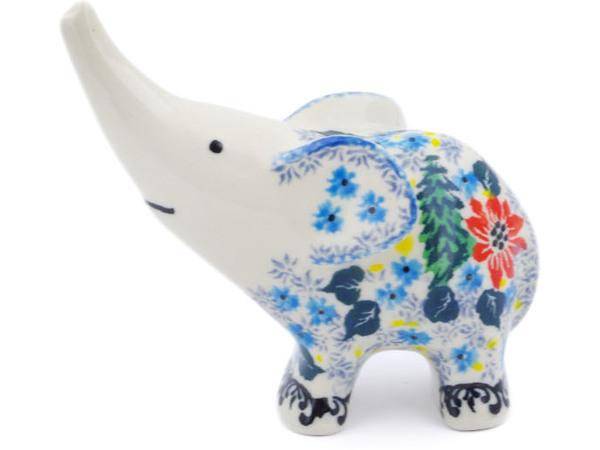Polish Pottery Elephant Figure