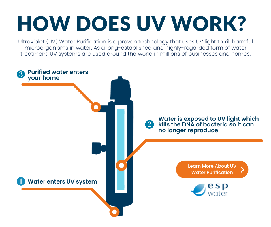 كيف يعمل ترشيح المياه بالأشعة فوق البنفسجية