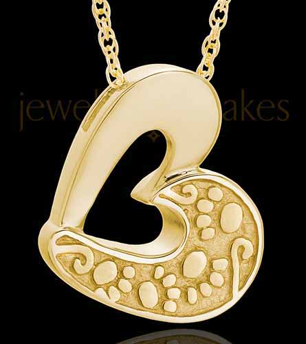 14K Gold My Pal Pet Cremation Ash Jewelry