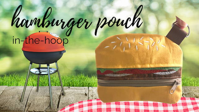 Hamburger Pouch in the Hoop