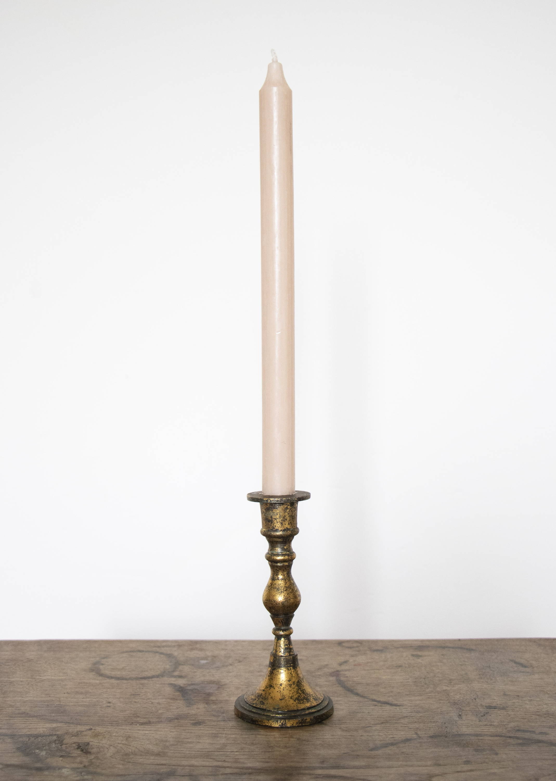 A cold vintaged style candlestick