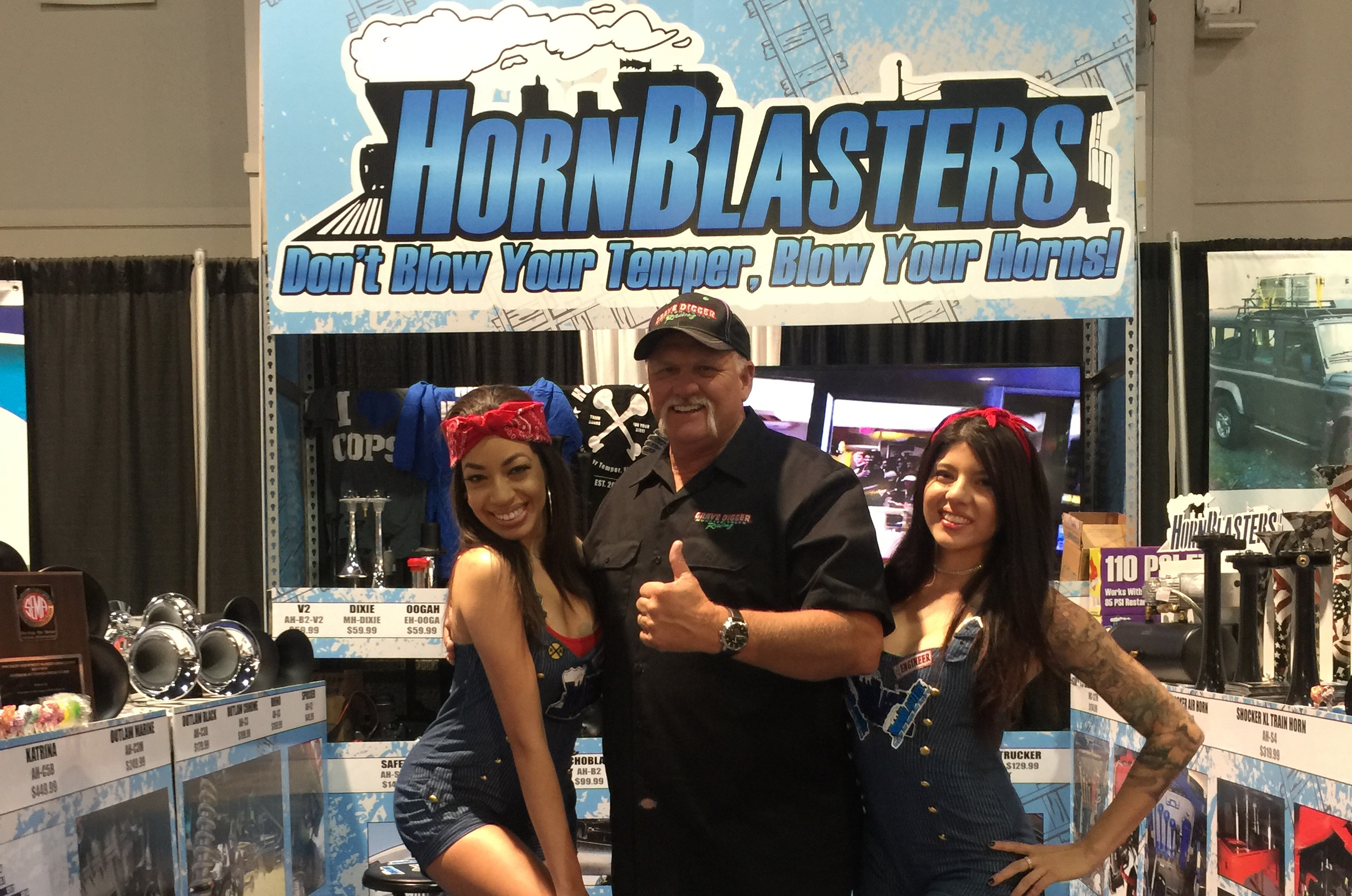 HornBlasters Sema Booth Celebrity Dennis Anderson